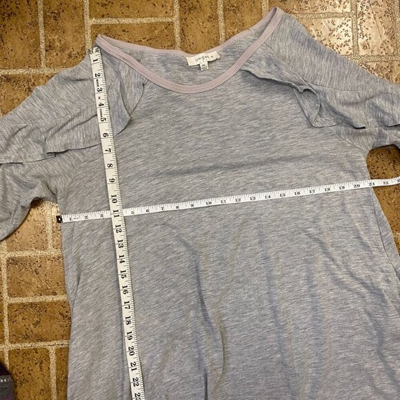 Umgee Gray Ruffle Long Sleeve Dress - Picture 10 of 11